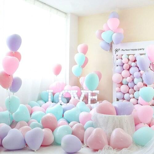 50 Pcs Heart Shaped Balloons Love Latex Balloons Wedding Decoration Valentines Day Birthday Party Inflatable Ballon NEW