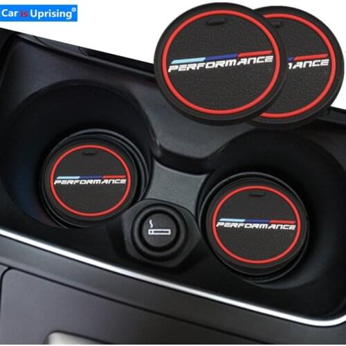 2pcs Car Interior Water Cup Bottle Holder Anti-slip Pad Mat For bmw M Stickers X1 X3 X4 X5 X6 X7 e46 e90 f20 e60 e39 f10 f30 e48