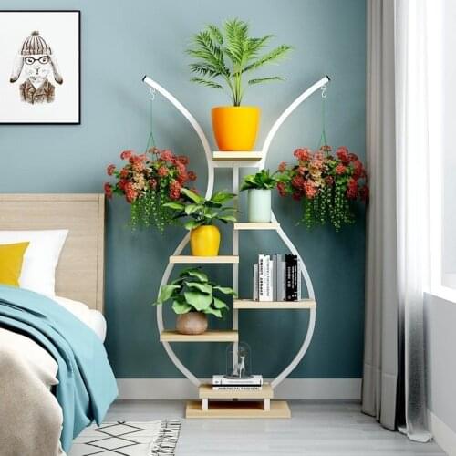 Decorativa Madera Estanteria Estante Para Plantas Wood Outdoor Flower Stand Dekoration Rack Stojak Na Kwiaty Plant Shelf