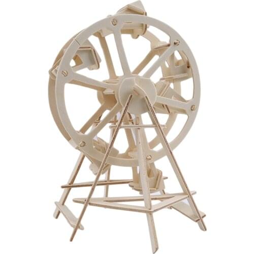 DIY Wooden Toys 3D Ferris Wheel Building Puzzle Game Assembly Toy Gift For Children Kids Adult Model Kits Children Toys
