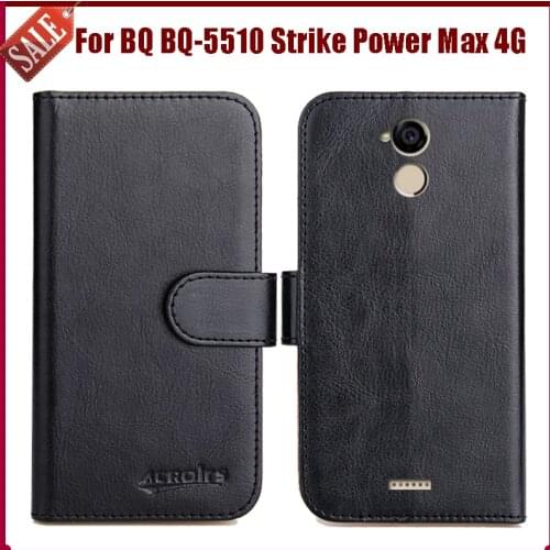 Hot Sale! BQ BQ-5510 Strike Power Max 4G Case New Arrival 6 Colors High Quality Flip Leather Protective Cover Phone Bag