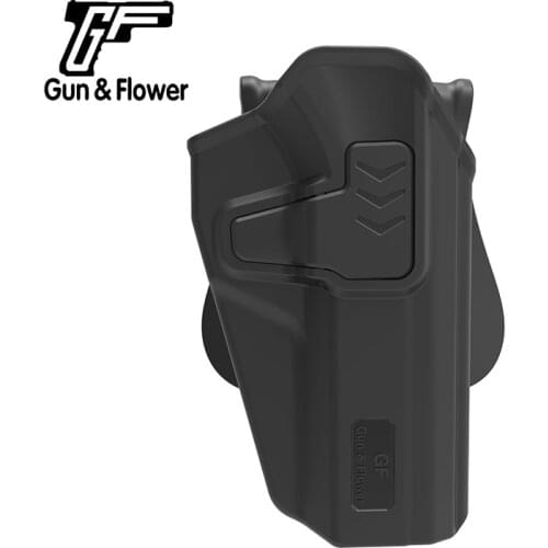 Gun&Flower Release Right Hand Polymer Holster with Paddle for CZ 75A