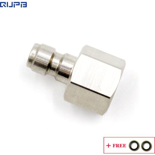QUPB Airsoft Paintball Female Thread Quick Coupler Plug Stainless Steel 1/8 Inch NPT PTP002
