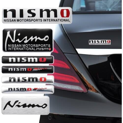 Car Styling 3D Aluminum Stickers Decal Nismo Emblem For Nissan Nismo X-trail Almera Qashqai Tiida Teana Decoration Accessories
