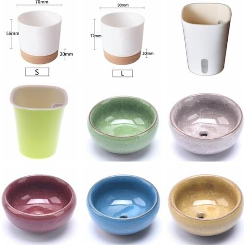 High Quality Mini Succulent Plant Pot Double-layer Succulent Green Dill Small Green Plant Flowerpot