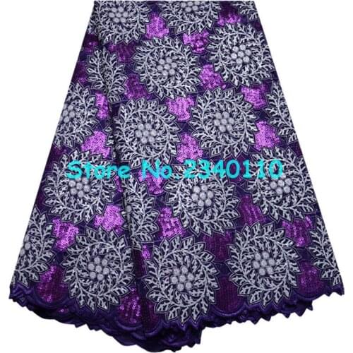 2017 Latest Multi color glitter french tulle lace fabrics high quality with sequins Organza Lace Fabric For Party Dress FT-95