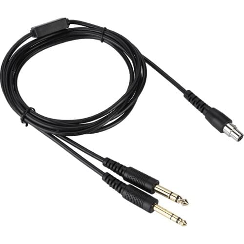 230cm Aviation Headphone Plug Cable Replacement Cable Adapter Universal for Pilot DIY Cable Switch Plug