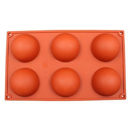 6 even the large domed DIY silicone cake mold handmade soap molds Jelly pudding silicone chocolate moulds