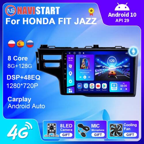 Car Radio for Honda Fit LHD 2014 2015 2016 2017 Multimedia Player No 2din 2 Din Car Radios Stereo Navigation Gps Accessories