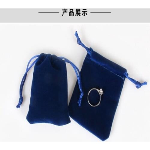 CBRL velvet jewelry drawstring bag custom small velvet gift packaging dust bag for necklace bracelet earing ring