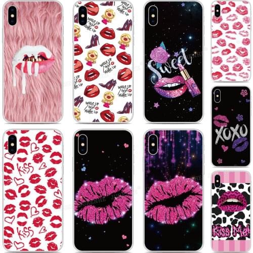 Tpu Soft Silicone Sexy Lips Kiss Cover Cases For Blackview A80 A60 BV9600 BV6300 Pro Phone Case Back Protective Cover Fundas