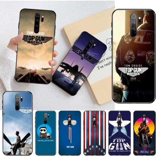 CUTEWANAN TV Series Top Gun poster DIY Painted Bling Phone Case for Redmi Note 8 8A 8T 7 6 6A 5 5A 4 4X 4A Go Pro
