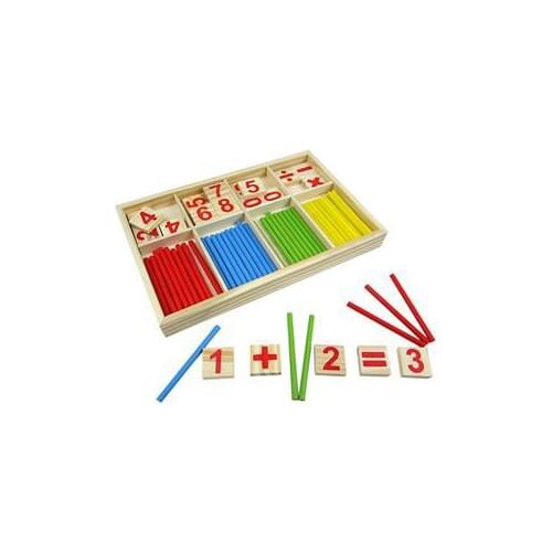 Wooden Educational Number Math Calculate Game Toy Mathematics Puzzle Toys Kid Early Learning Counting Material Kids Children