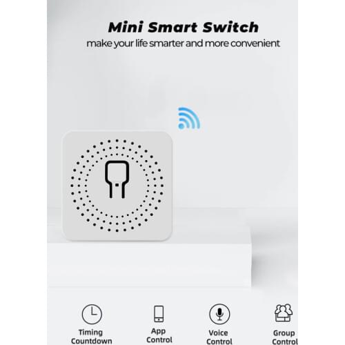Dropshipping 2021 Fashional Voice Control MINI Wifi Smart Switch Timer Wireless Switches Smart Home Automation For Google Home