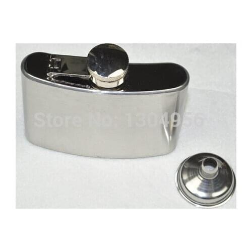 4oz Flagon Stainless Steel Hip Flask Portable Men Jug 112ml JH5A5B04