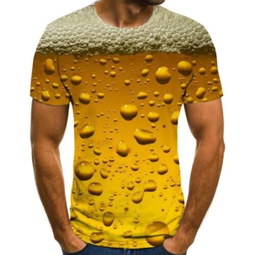 Digital Printed T Shirt Men Funny Novelty T-shirt O-neck Short Sleeve Tops 2021 Summer Unisex Fashion Street Outfit Clothing