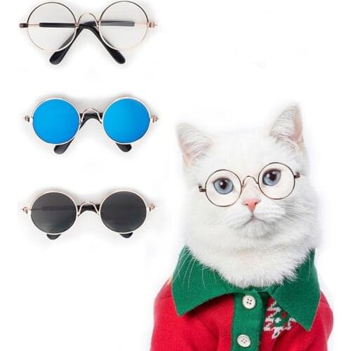 Fashion Pet Accessories Dog Eye Sunglasses Decoration Cat Round Sunglasses Photo Decoration Props Cat Accessories
