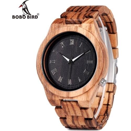 BOBO BIRD Mens Watches Luxury Brand Top Men Watch Relogio Masculino Wooden Wristwatches Timepieces W-M30 DROP SHIPPING