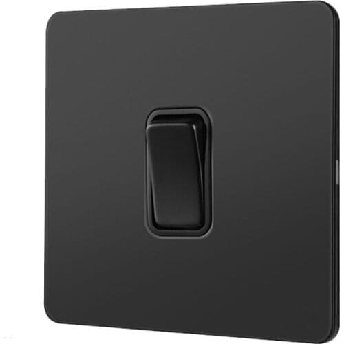 Wall Light Push Button Switch 1-3 Gang 2 Way Stainless Steel Panel EU Socket Wall Toggle Buttons Switch