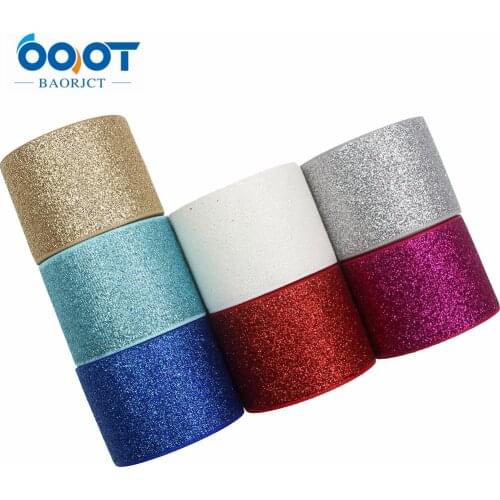 OOOT BAORJCT G-181027-1441,38MM 10Yards Solid Color Flash Powder Grosgrain Ribbon,Wedding Decoration,DIY Gift Wrapping Materials