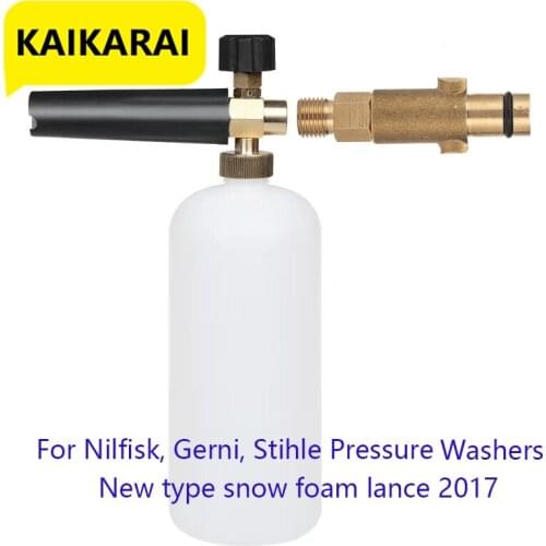 Snow Foam Lance For Nilfisk Rounded Fitting for Nilfisk Gerni Stihle Soap Foamer Maker Cleaning Jet Sprayer