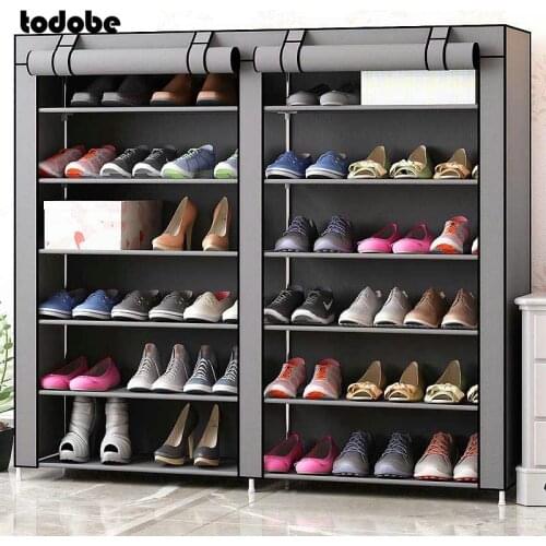 37-inch Simple Shoe Rack DIY Assembly Space-saving Shoes Boots Storage Organizer Hallway Shoe Shelf Large Capacity Shoe Cabinet