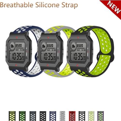 20mm 22mm Silicone Band Strap for Huami Amazfit Neo for Huami Bip Lite S U/GTS 2 Replacement Watchband