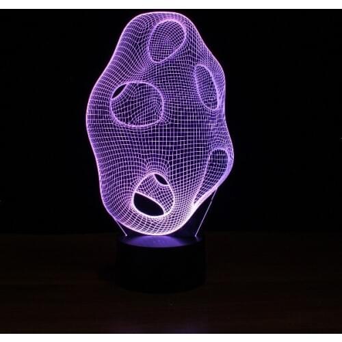 CE and RoHS Certificate Approval Night Light for Children/USB Led Lamp without Battery Atmosphere 3DTable Lamp as Surprise Gift