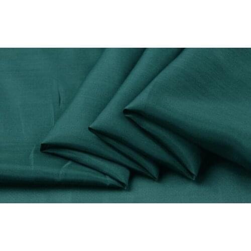 Howmay silk fabric cotton blend 9m/m 55" 140cm 50% silk 50% cotton dark green 77# for lining or womens dress scarf hijab