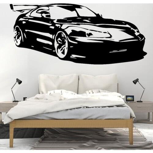 Super Car Wall Stickers Modern Sport Cars Vinyl Decals Cool Boys Bedroom Decor Living Room Decoration Performance Racing