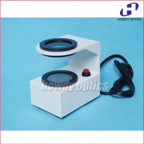 Lens stress detector tester
