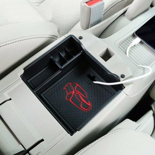Interior Armrest Storage Box Organizer Holder For Nissan Sentra Sylphy 2013-2017
