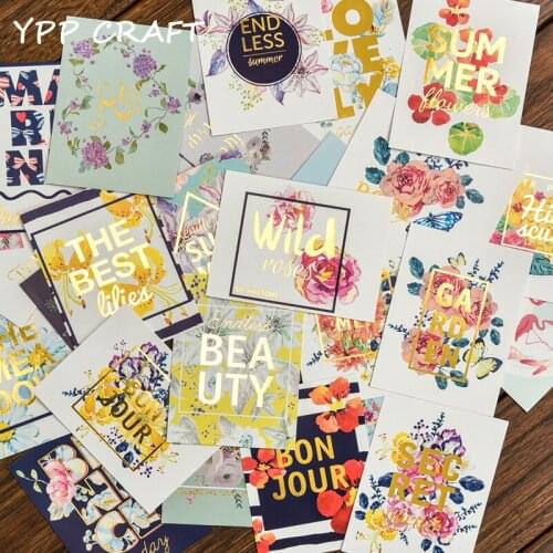 YPP CRAFT Flowers paper cards for DIY scrapbookingphoto album Decoration Crafts 20pcs