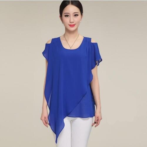 2020 Large size S- 4XL 5XL 6XL women tops vintage chiffon blouse & shirts,vestidos femininos,blazer women,girl chiffon shirts