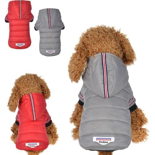Winter Dog Clothes Warm Pet Dog Coat Jacket Puppy Chihuahua Clothing Hoodies For Small Medium Dogs Puppy Yorkshire Outfit XS-L