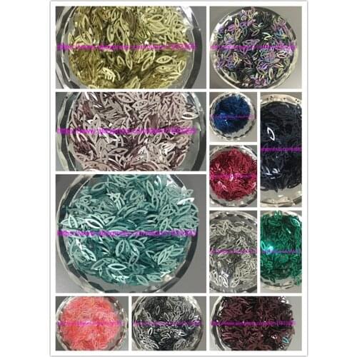 1000pcs 3*9MM Hollow Horse Eyes PVC loose sequins Paillettes sewing sequin for Wedding decoration craft for Garments Diy