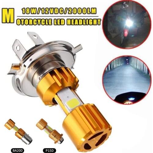 12V Motorcycle Headlights Bulbs High Brightness COB LED Motor Light Bulbs Fog Light Off Road Lamps Head Lamp Motobike Accessoire