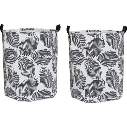 2 Household Dirty Clothes Hamper, Laundry Basket, Fresh Cloth Foldable Storage Bucket