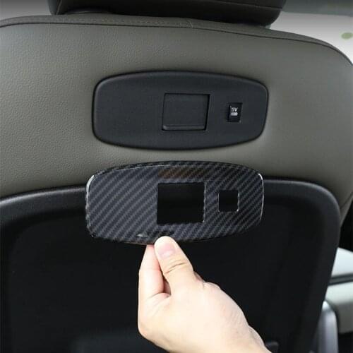 2 Pcs For Land Rover Defender 110 2020 2021 ABS Carbon Fiber Car Seat Back USB Port Panel Frame Trim Accessories