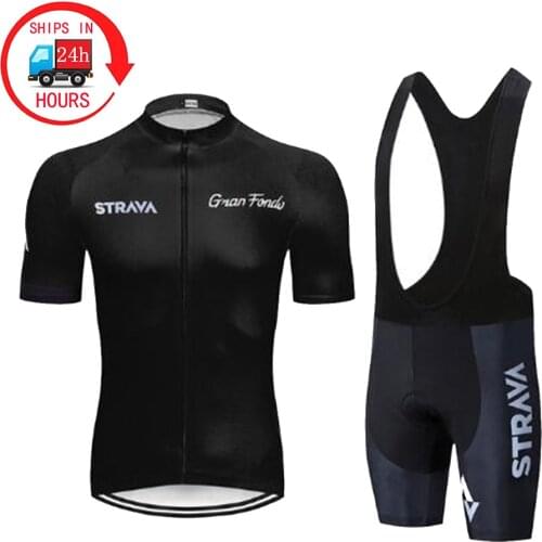 2021 STRAVA Cycling Set Man Cycling Jersey Short Sleeve Bicycle Cycling Clothing Kit Mtb Bike Wear Triathlon Maillot Ciclismo