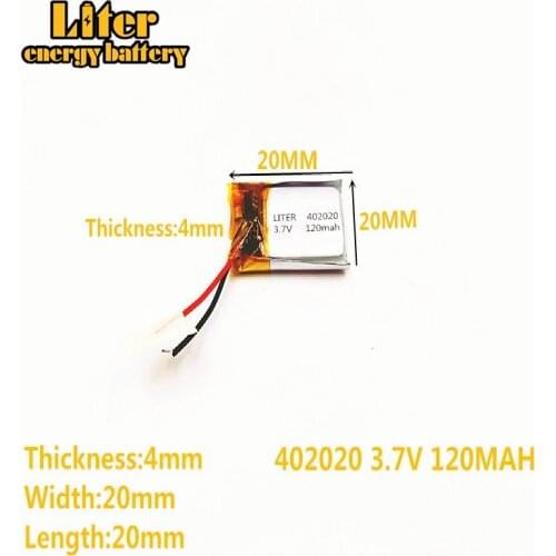 5pcs [SD] 3.7V,120mAH,[402020] Polymer lithium ion / Li-ion battery for TOY,POWER BANK,GPS,mp3,mp4,cell phone,speaker