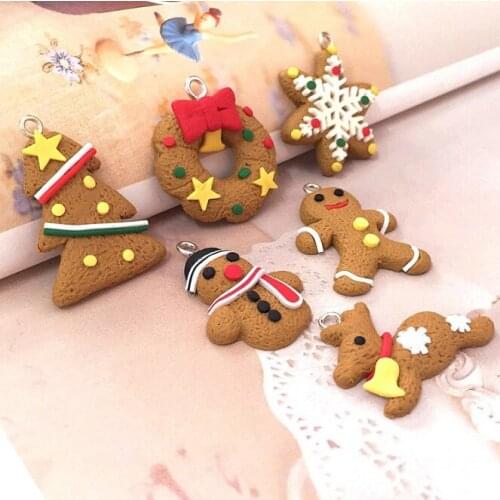 6pcs/set Santa Snowman Christmas Tree Pendant Merry Christmas Tree Ornaments Christmas Decorations for Home New Year Navidad