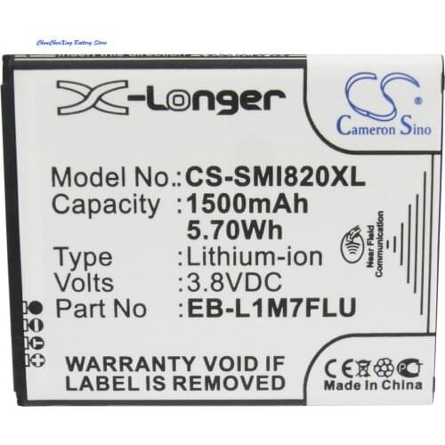 Cameron Sino 1500mAh Battery EB-F1M7LU, EB-L1M7FLU for Samsung Galaxy S3 mini, GT-I8190,GT-I8190N,GT-I8190T, GT-I8200, GT-I8200L
