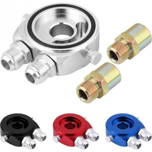 M20 x 1.5 Aluminum Oil Filter Cooler Sandwich Plate Adapter 18 NPT Oil Cooler Kit Sandwich Adapter Oil Gauge New Arrive