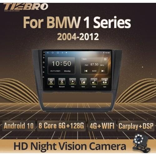 Tiebro 2DIN Android 10.0 Car Radio For BMW 1 Series 2004-2012 E81 E82 E87 E88 Car Multimedio Player Player 2 Din Stereo Receiver