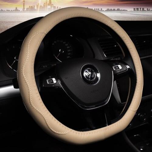 D series Micro Fiber Leather Car Steering Wheels Covers 38CM Steering Wheel Hubs Car Styling,For GOLF JATTA D type Handlebars