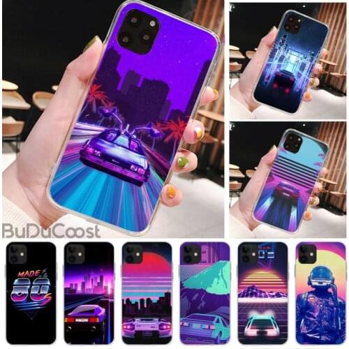 Riccu Vaporwave Retrowave Phone Case For iPhone 11 12 pro XS MAX 8 7 6 6S Plus X 5S SE 2020 XR cover