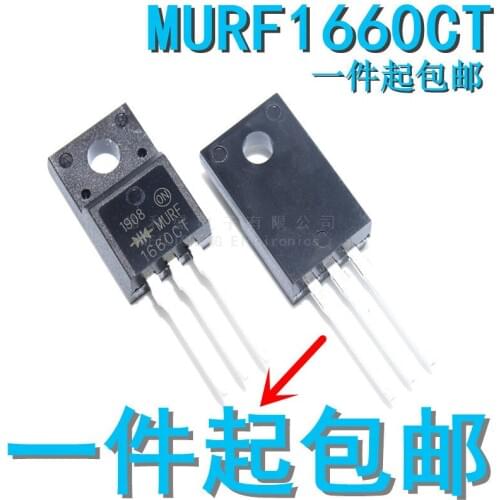 10PCS/LOT MURF1660CT U1660CT TO220F 600v/16A Fast-Recovery Diode
