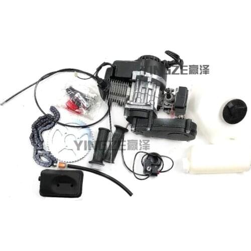 Two-Stroke 49CC Engine Mini Trot Bike Conversion Motorcycle Model Airplane Engine Block Machine