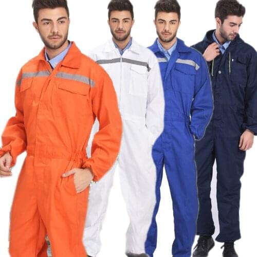 Men Work Overall Dust Proof Long Sleeve Coverall Wear Resistant Multi Pocket Uniform Auto Repairmen Painter Mechanical Jumpsuits